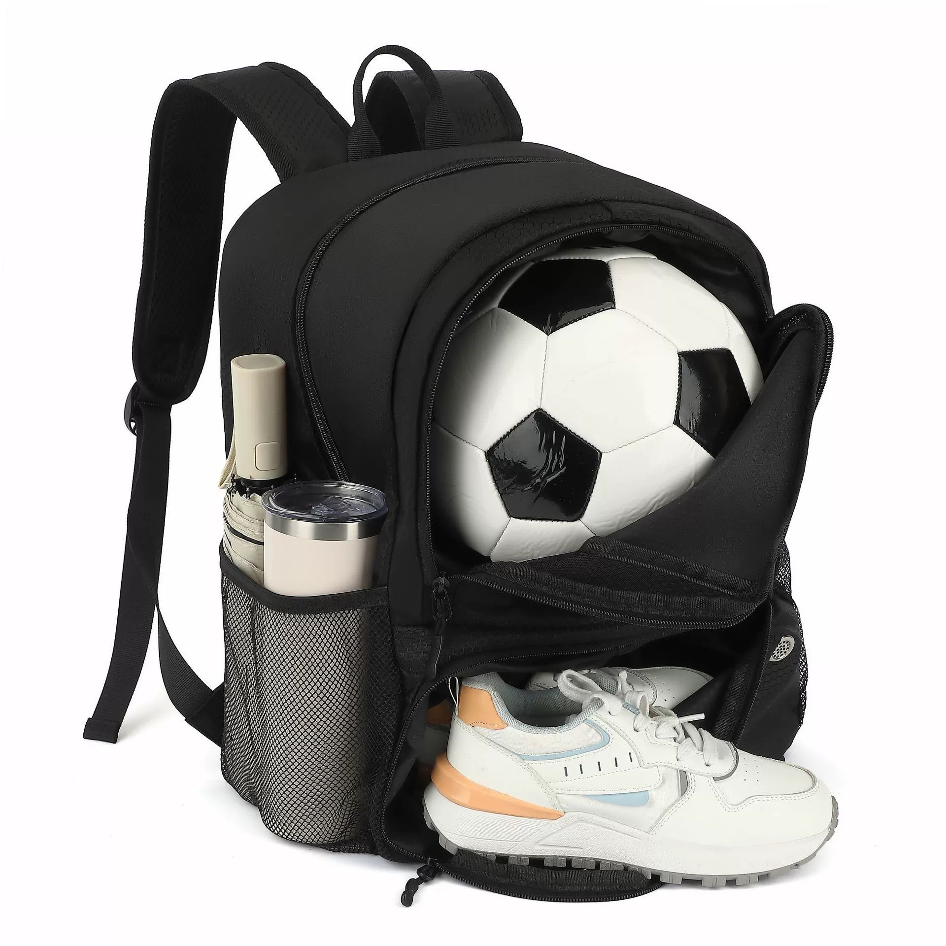 Sports Equipment Air China - حقيبة كرة قدم مزدوجة الكتف، حقيبة
