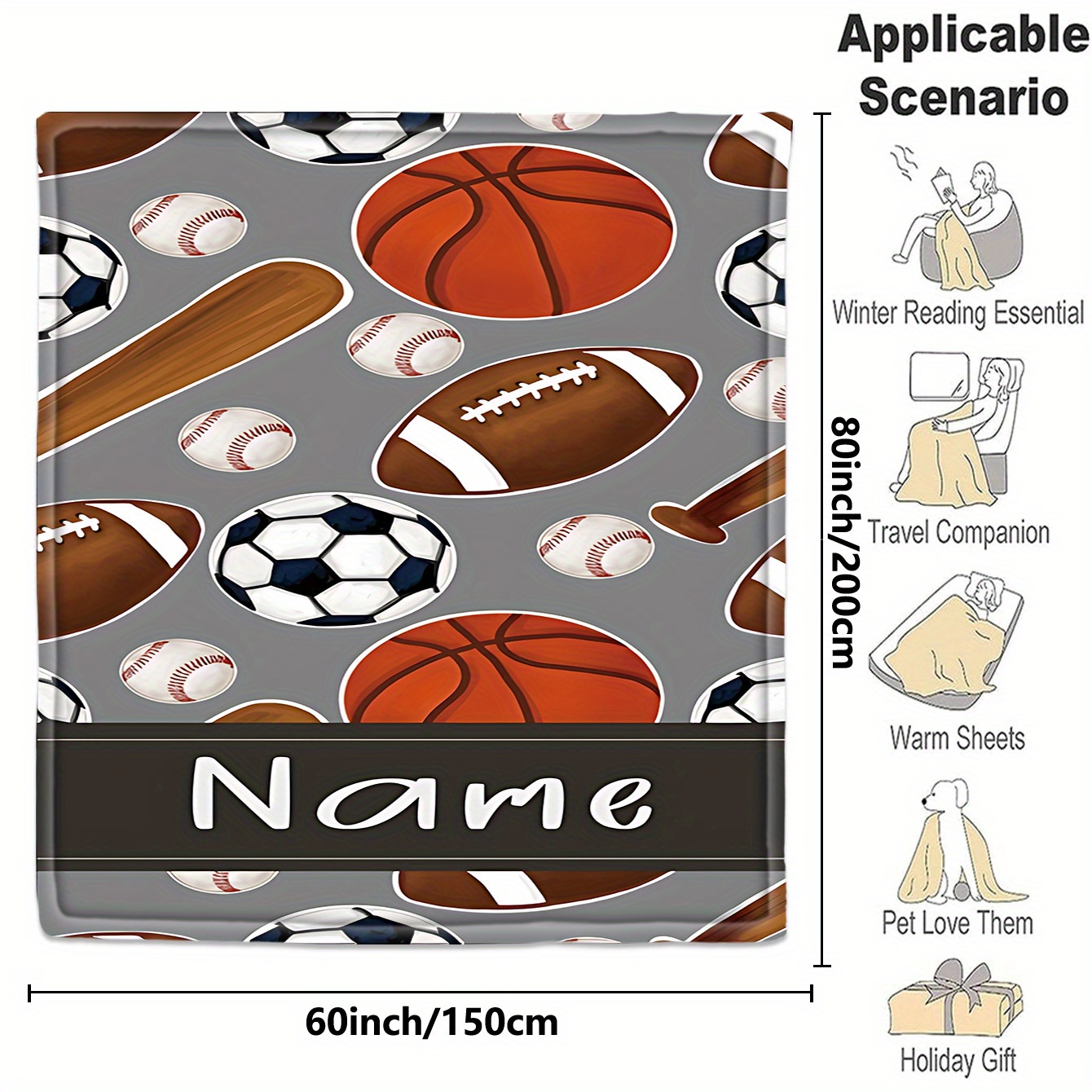 1 معدات رياضية ببطانية ذات اسم - مراجعة Sports Equipment And Names وسعره