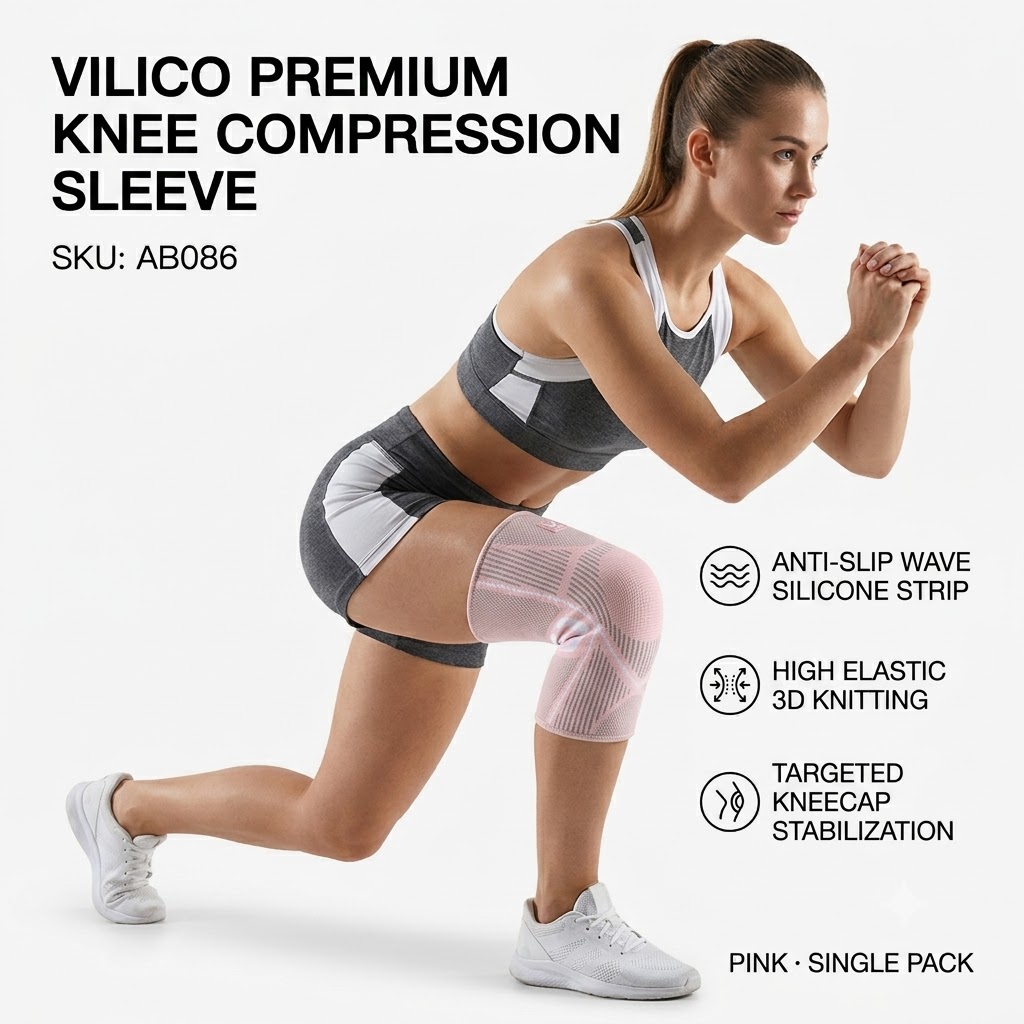 واقي ركبة ضاغط للركبة، دعامة ر - مراجعة Volleyball Knee Pad وسعره