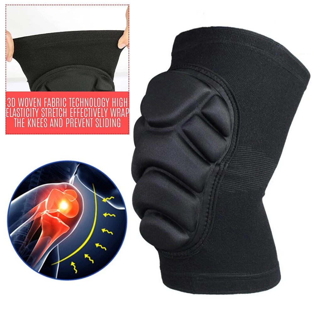 1 زوج سميكة الإسفنج منصات الرك - مراجعة Volleyball Knee Pad وسعره