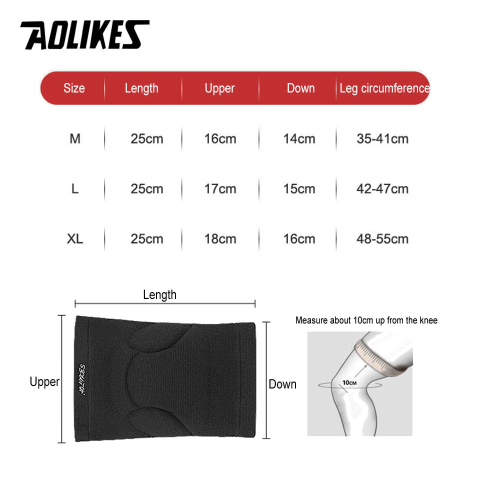 AOLIKES 1 زوج الرياضة سماكة من - مراجعة Volleyball Knee Pad وسعره